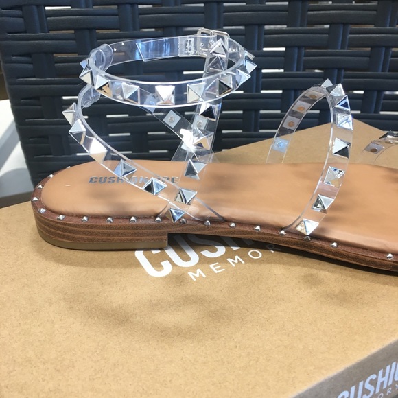 💎Clear Studded Cushionaire Memory Foam Sandals💎 - Picture 2 of 8